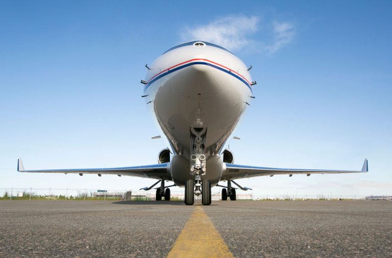 Global 7500 Nose cone - ground view Global 7500 Nose cone - ground view